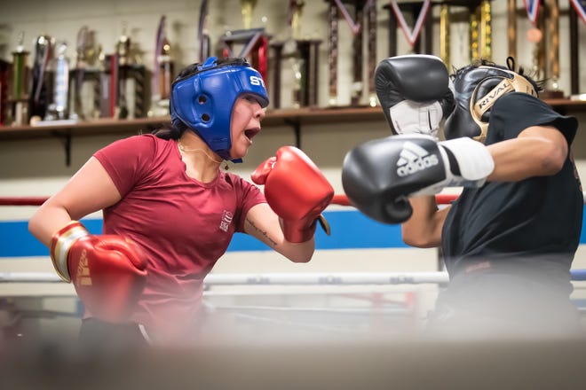 Violet Lopez, a 16-year-old boxer from Greenfield, trains at the United Community Center, has won 10 national championships and earned a spot on USA Boxing's youth elite team.