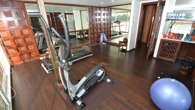 The fitness area is located on Deck 3 near the ship's two spa treatment rooms.