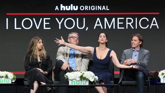 Sarah Silverman go on the road to talk to like-minded (and "un-like-minded") regular folks in 'I Love You, America,' an topical weekly half-hour talk show due Oct. 12. Silverman discusses the show with producer Amy Zvi, producer Adam McKay, and executive producer Gavin Purcell.