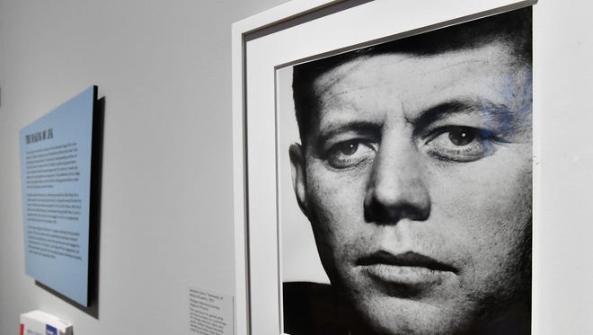 A portrait of President Kennedy in 'American Visionary: John F. Kennedy's Life and Times' exhibit at the Smithsonian American Art Museum & National Portrait Gallery that opened in May 2017 in Washington.