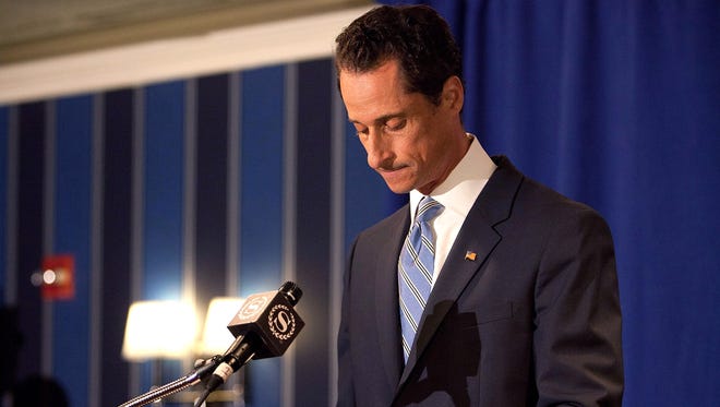 Weiner admits to sending a lewd Twitter photo of himself to a woman and then lying about it during a press conference at the Sheraton Hotel on 7th Avenue on June 6, 2011, in New York City. Weiner said he had not met any of the women in person but had numerous sexual relationships online while married.