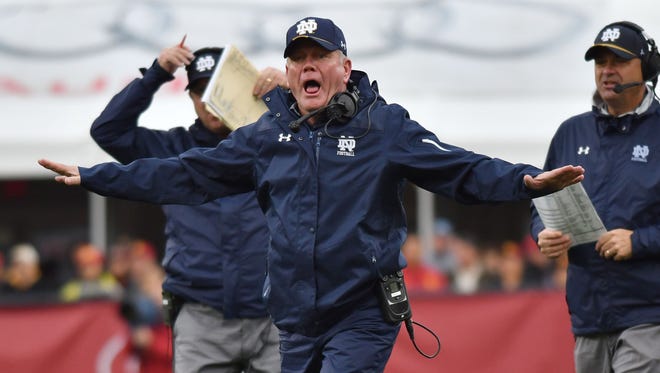 Notre Dame coach Brian Kelly said he spent too much time fundraising last season.