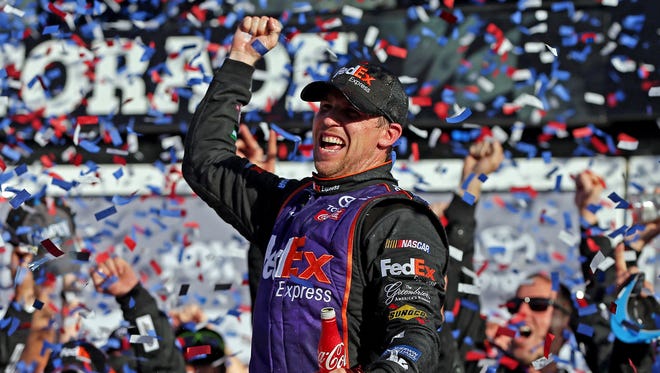Denny Hamlin won his first career Daytona 500 on Feb. 21, 2016, in one of the most thrilling finishes in the race's storied history.