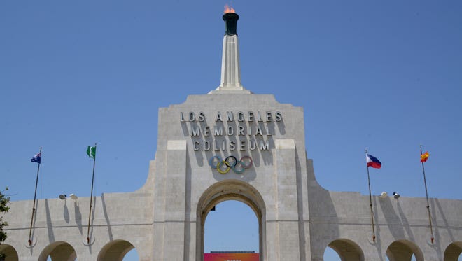 The Los Angeles Coliseum is the first stadium to host the Olympics twice (1932 and 1984).
