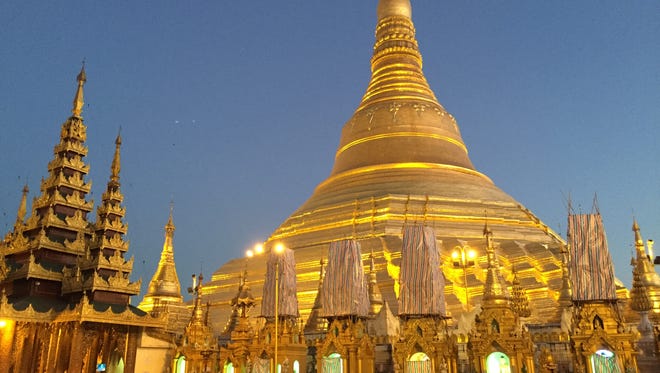 Before heading to the Avalon Myanmar, passengers spend two nights in Burma's main city, Yangon, visiting such iconic sites as the 325-foot-tall Shwedagon Pagoda.