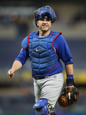 The Nationals stole seven times off Cubs catcher Miguel Montero.