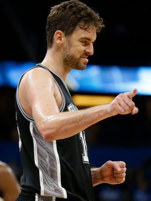 San Antonio Spurs center Pau Gasol (16) has been the perfect replacement for Tim Duncan.