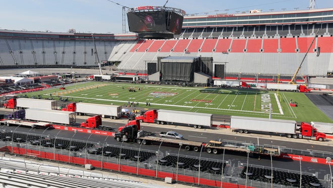 A general view of Bristol Motor Speedway on Friday.