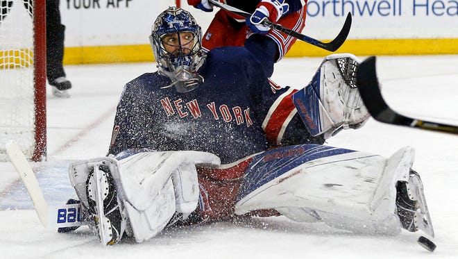 Goalie Henrik Lundqvist has had his ups and downs this season for the Rangers.