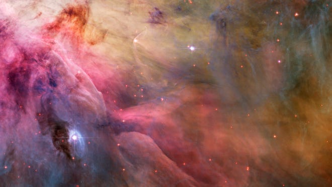 Close inspection of the 2006 Hubble Space Telescope color mosaic of the Orion Nebula (M42) reveals numerous treasures that reside within the nearby, intense star forming region.