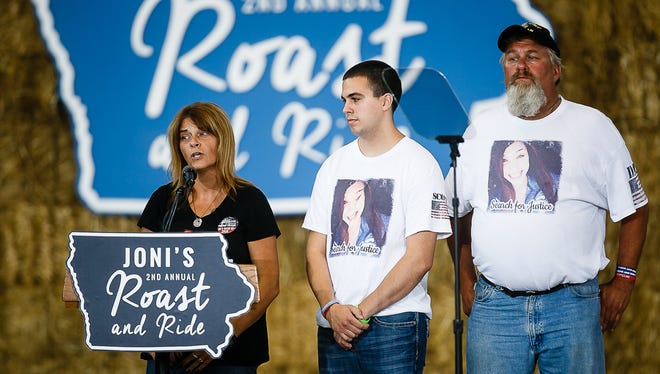 In late August, Republican presidential candidate Donald Trump shared a Des Moines stage with the family of Sarah Root, a 21-year-old Council Bluffs woman who was killed in a vehicle crash allegedly caused by an illegal immigrant.