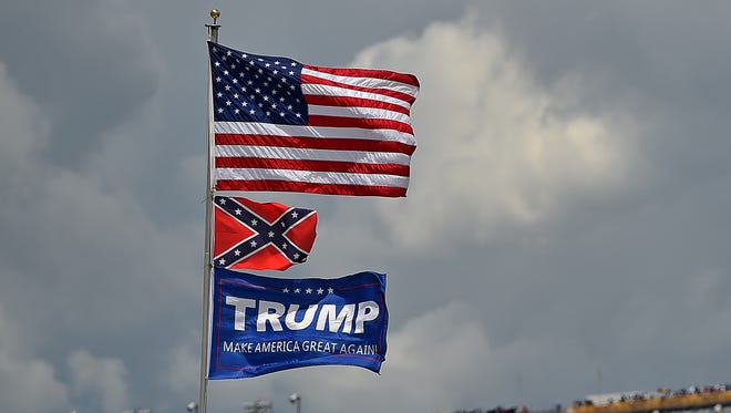 It is not uncommon to see Confederate flags flying at any racetrack where NASCAR events are held.
