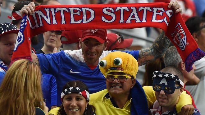 Copa America fans in Glendale, Ariz., in June 2016.