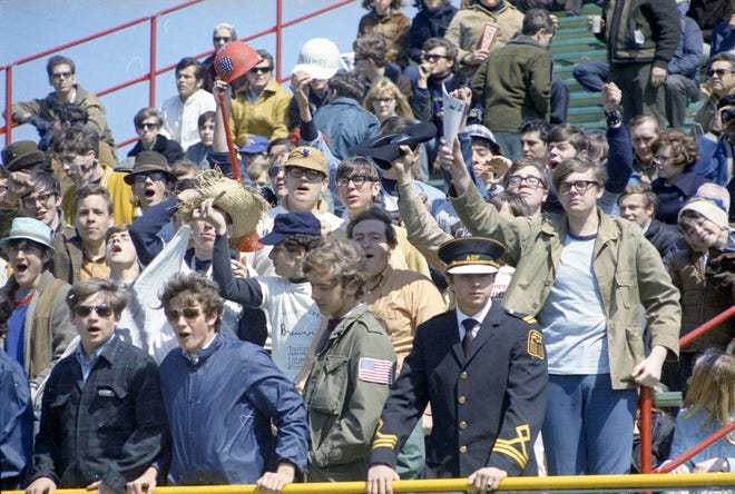 Joyous fans cheered on the team during the Brewers' first opening day on April 7, 1970. The game was also the season opener for the Brewers. A crowd of 37,237 saw the Brewers fall to the California Angels 12-0.