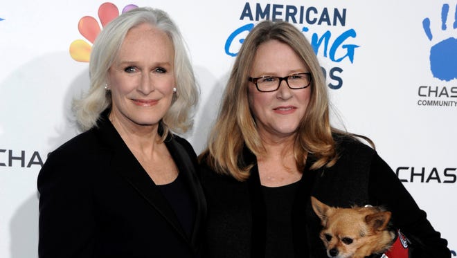Glenn Close, left, and her sister Jessie Close have joined with Jessie's son to shed light on the stigma of mental illness.