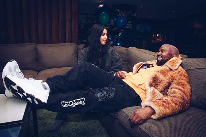 The couple got comfy on the couch at the Travis Scott Astroworld Tour in Inglewood, Calif. on Dec. 19, 2018.