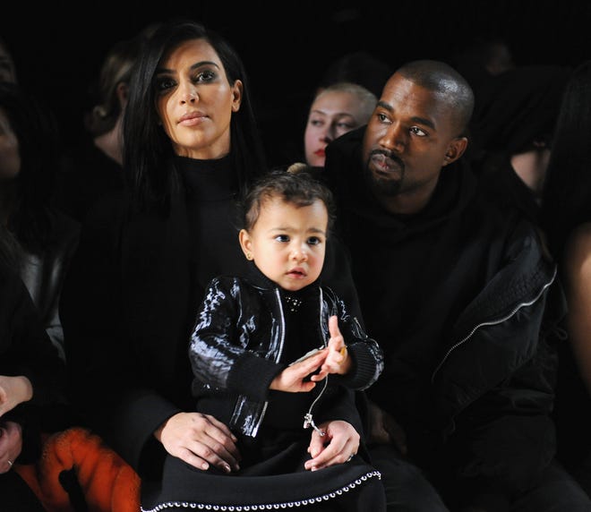 They brought along their firstborn, daughter North, to an Alexander Wang fashion show in New York in Feb. 2015.